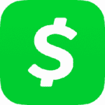 Cash app green and white logo