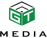 GT Media green and white logo