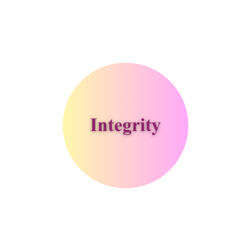 Integrity, one of our core values